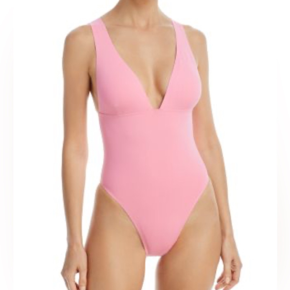 L*Space Katniss One Piece Swimsuit in Pink Size Small New